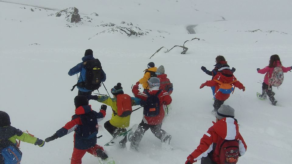 raquettes neige scolaires ossau Pyrénées Béarn